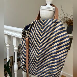 Chevron Woven Tote Bag